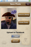 Piratizer Facebook enabled Save Screen